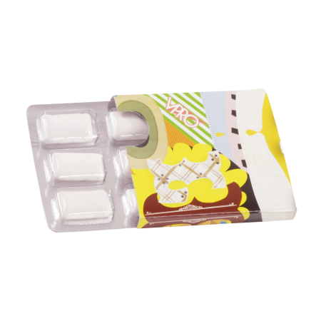 Chewing-gum Xylitol avec couverture personnalisée en couleur intégrale - La Bégude-de-Mazenc