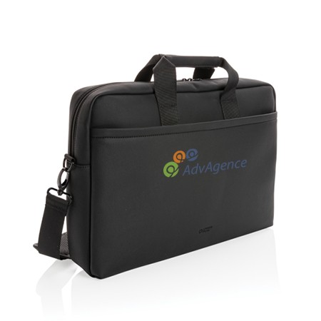 Sac pour ordinateur en cuir vegan personnalisé - Justine