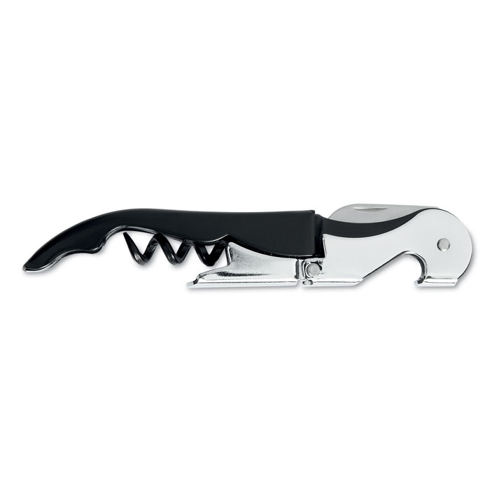 Couteau de sommelier original en acier carbone avec double support de liège et couteau pliable - Buxières-les-Mines - Zaprinta France