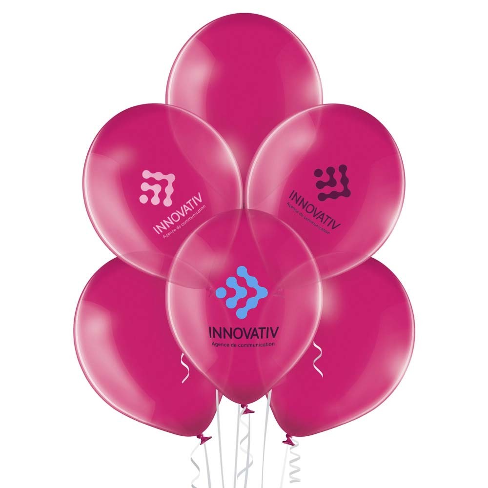 Ballons baudruche en latex naturel | couleurs crystal | Ø 33 cm | livraison rapide | fabriqué en UE