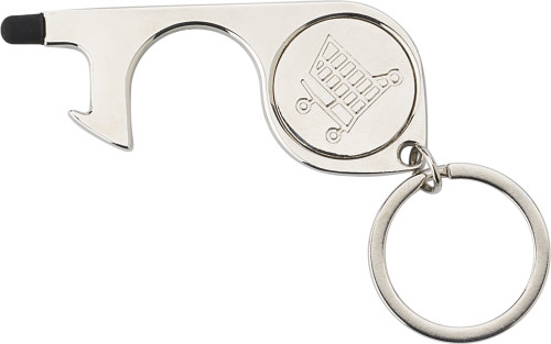 Ouvre-porte en métal avec jeton