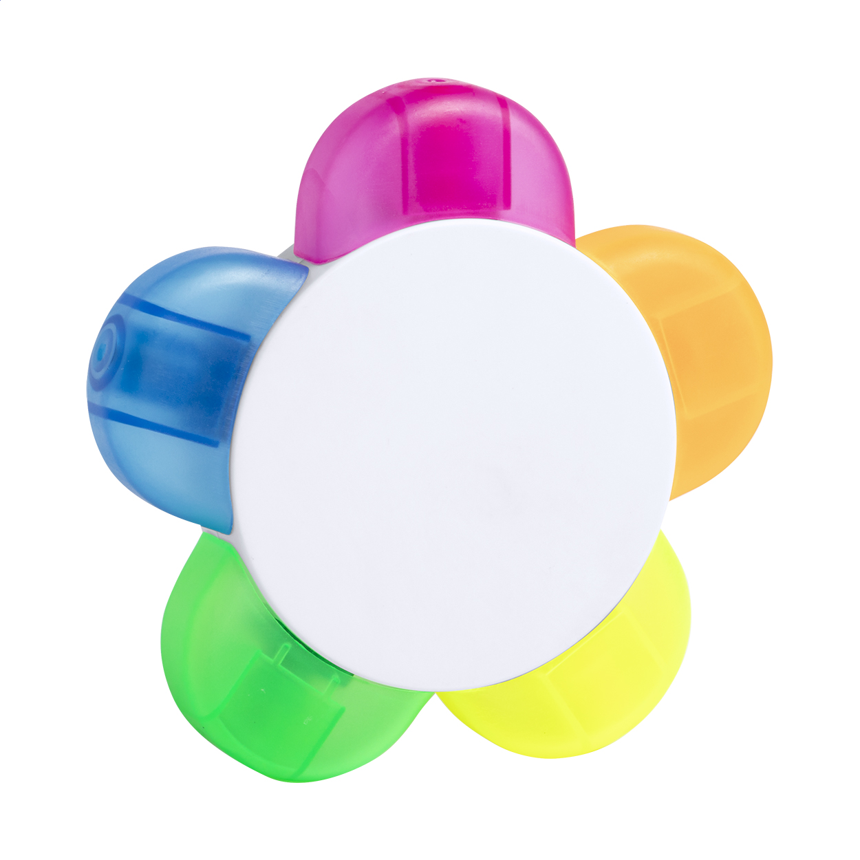 Surligneur en forme de fleur Pentax personnalisé à 5 couleurs imprimé avec logo