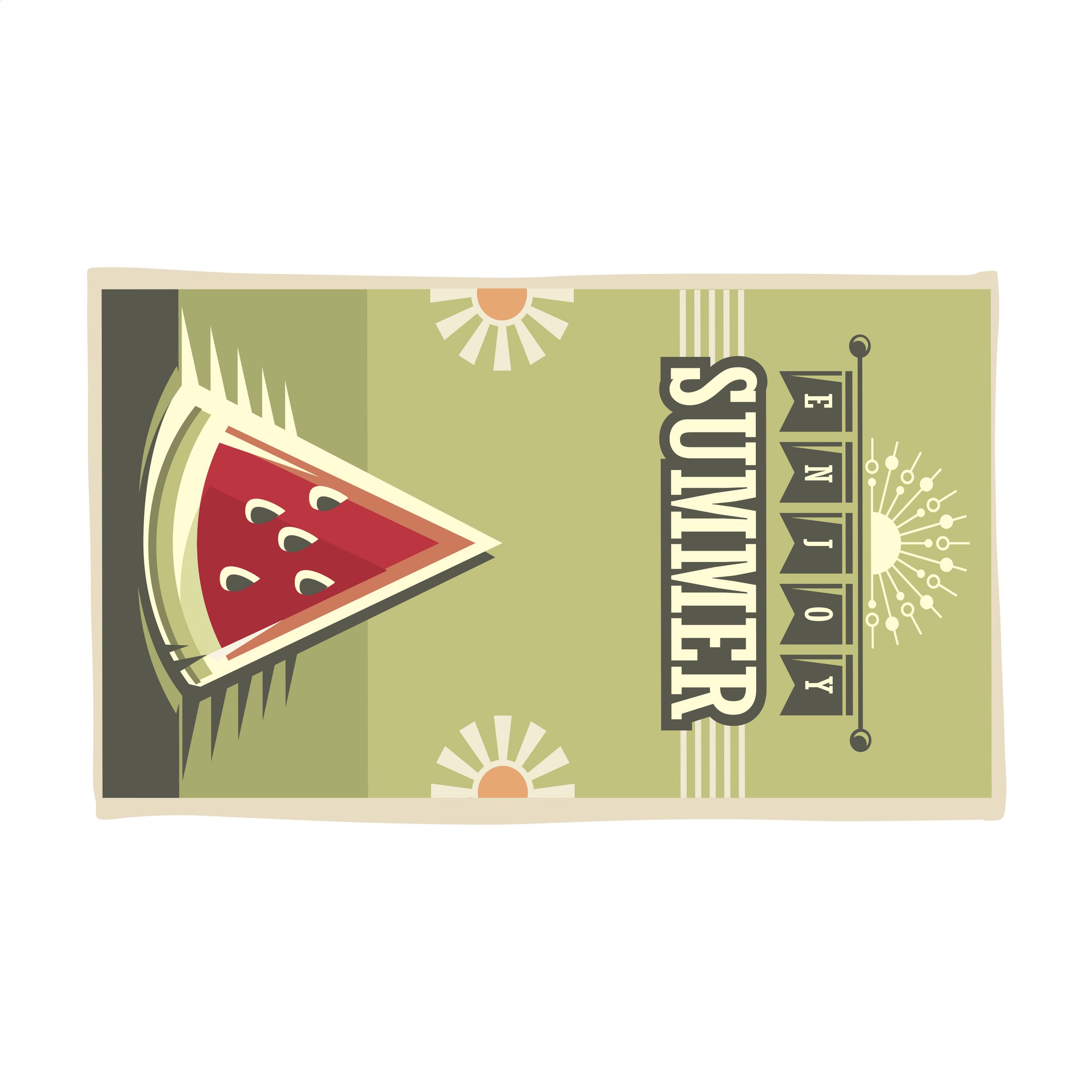 Printed RPET BeachTowel 350g/m² 100x180 serviette plage