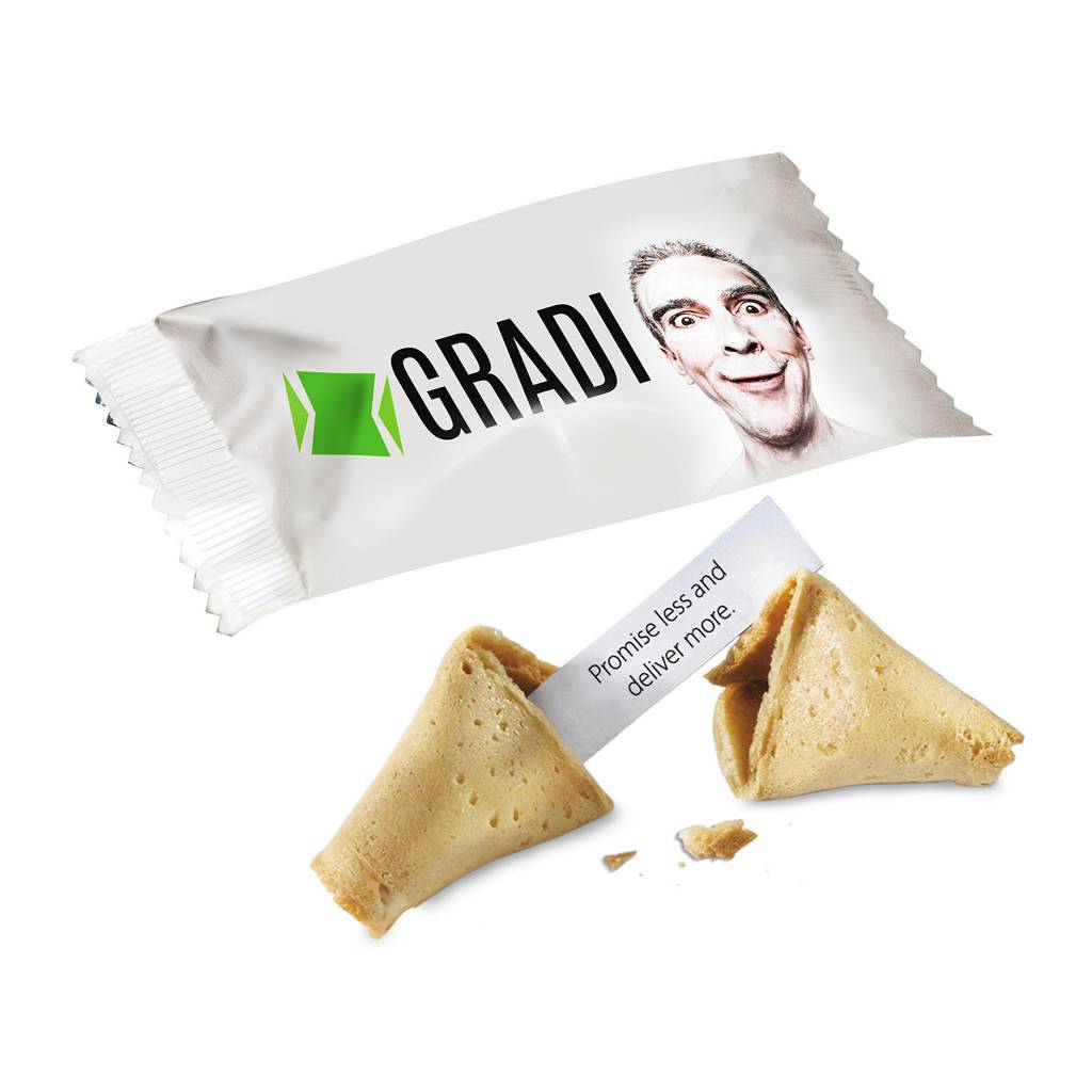 Biscuit de fortune imprimé avec logo