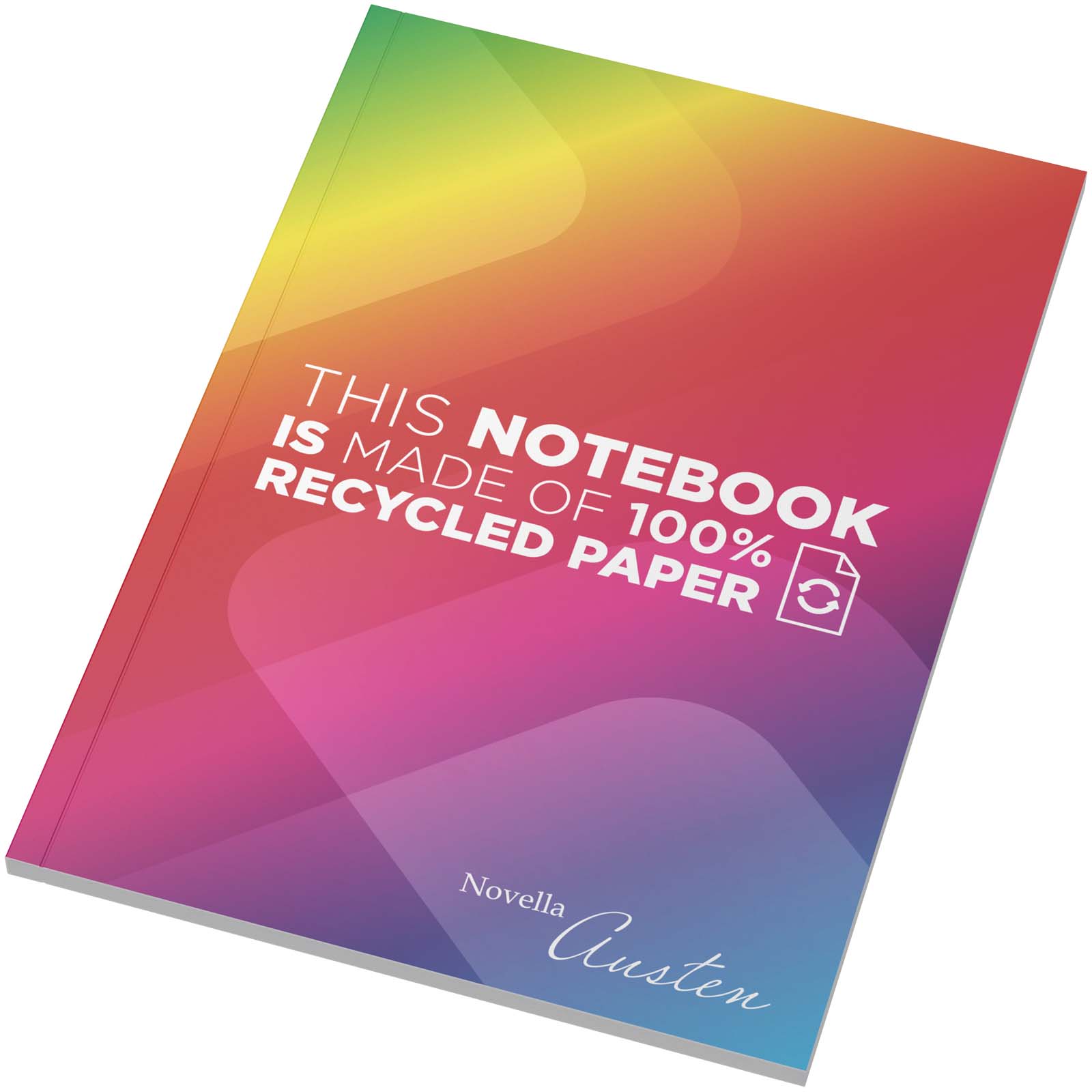 Carnet Novella Austen A5 avec couverture souple recyclée – 50 feuilles lignées