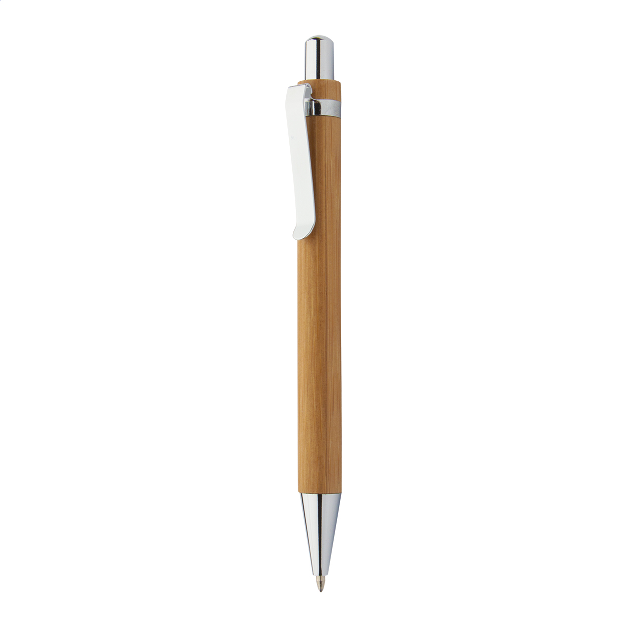 Stylo à bille en bambou - Vayrac imprimé avec logo