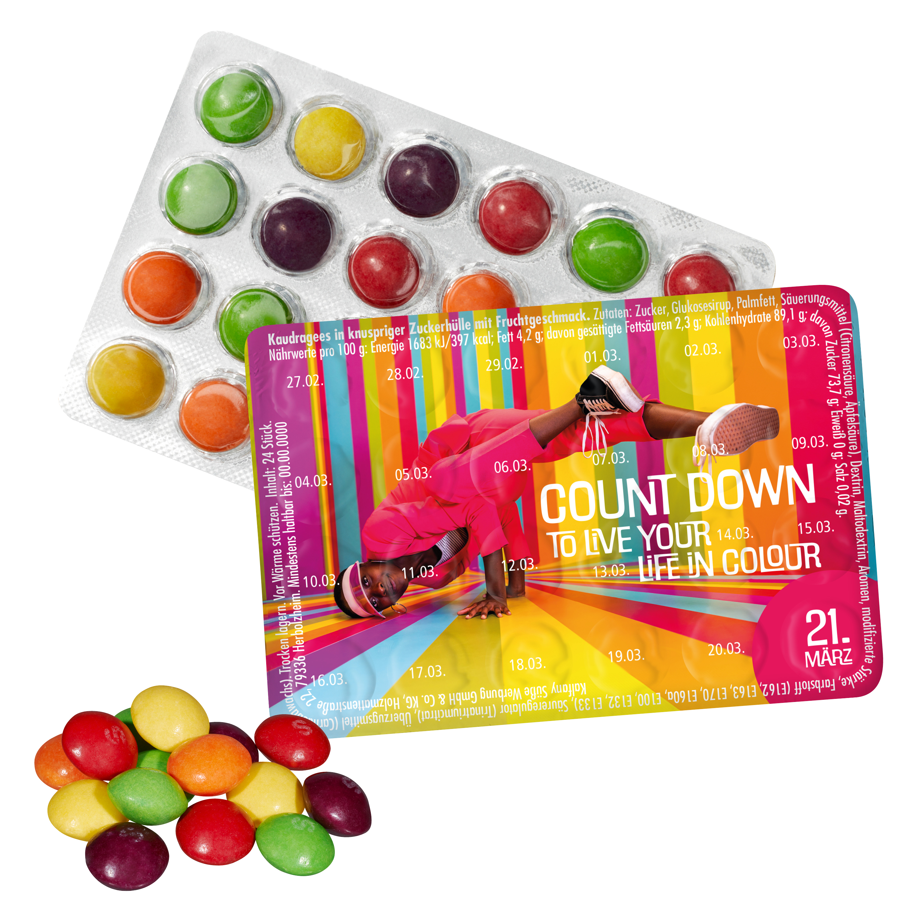 Le Plus Petit Calendrier Événementiel du Monde avec Skittles - Le Theil