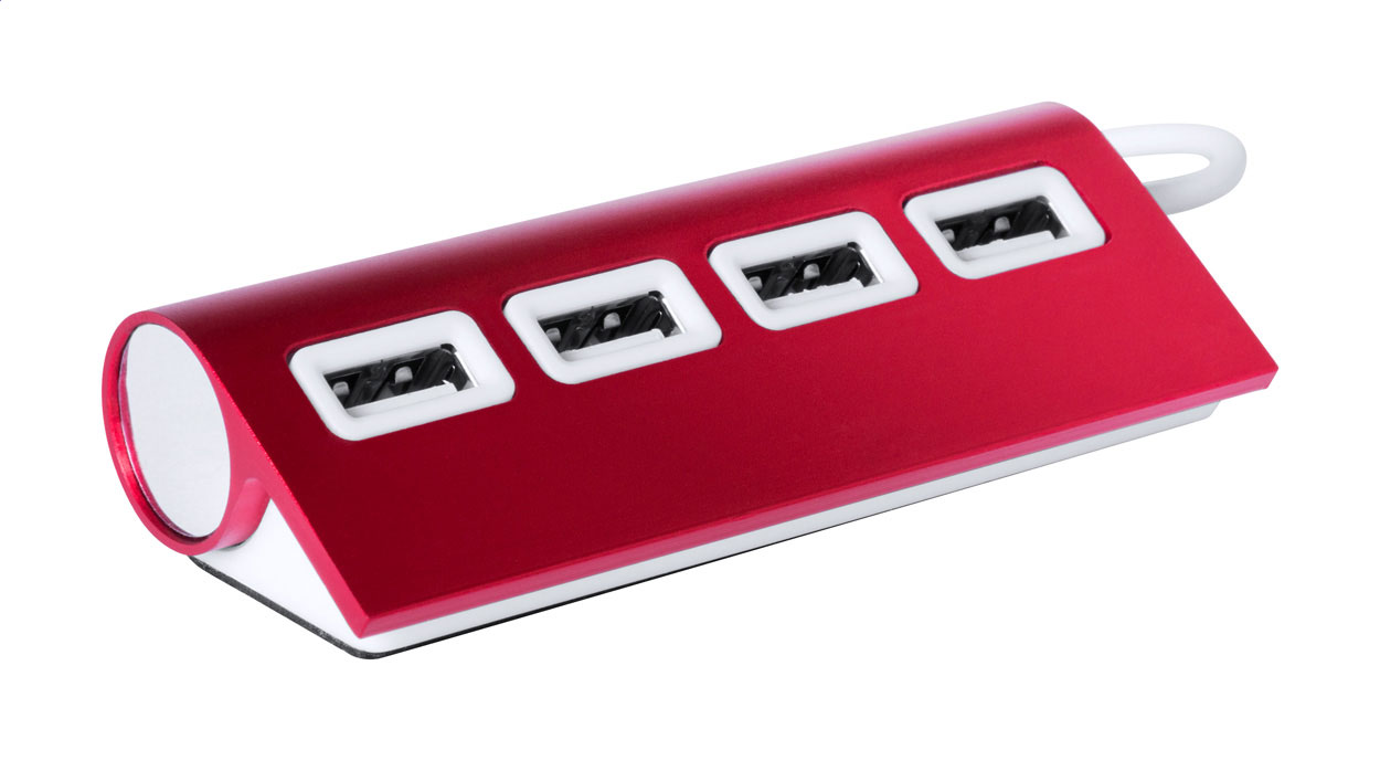Concentration USB aluminium 4 ports - Chichey imprimé avec logo