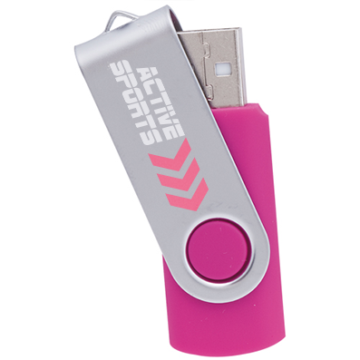 Clé usb personnalisée 16 GB avec couvercle en métal rotatif - Gabriel