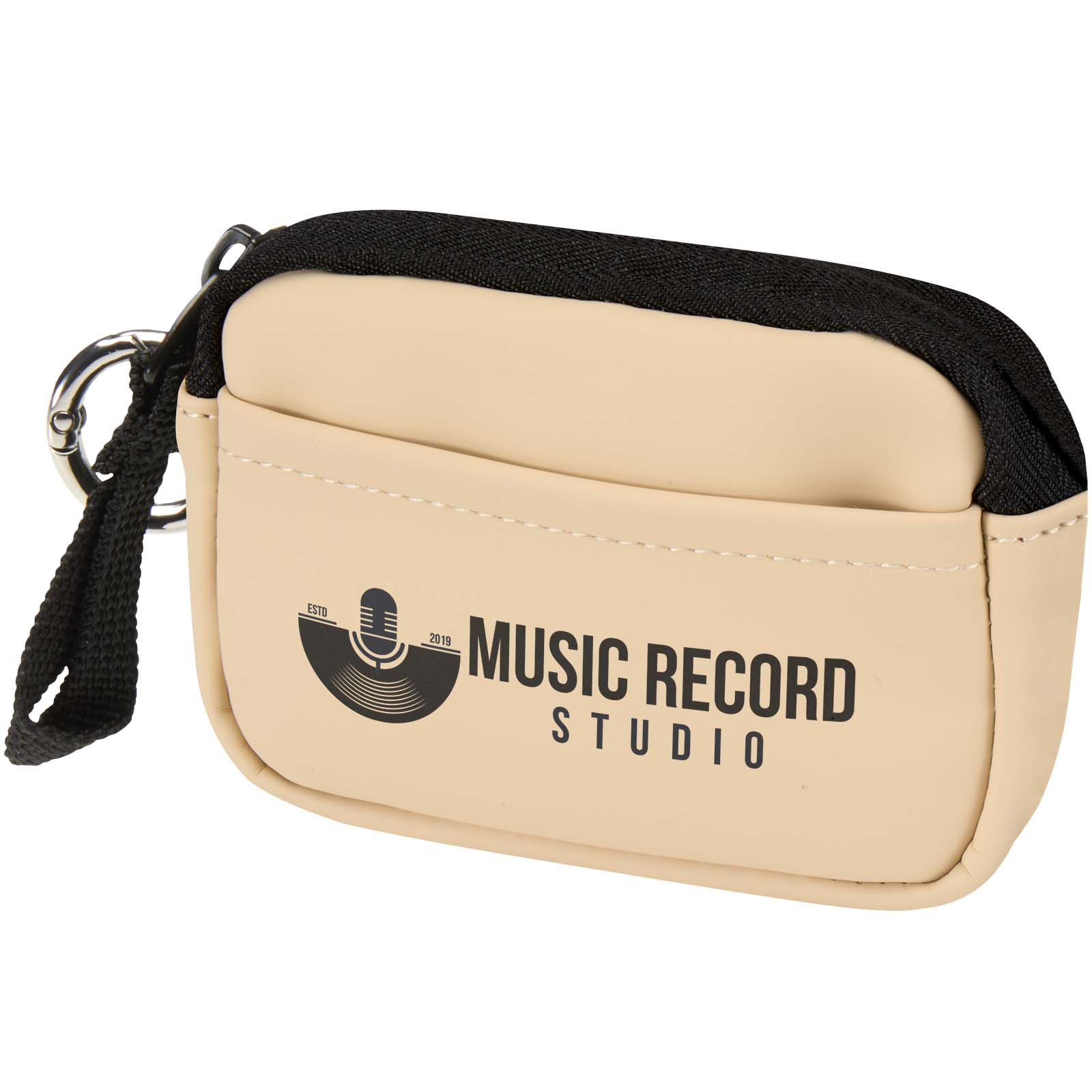 Portefeuille à clip Resi Plus personnalisé en cuir PU recyclé certifié GRS imprimé avec logo