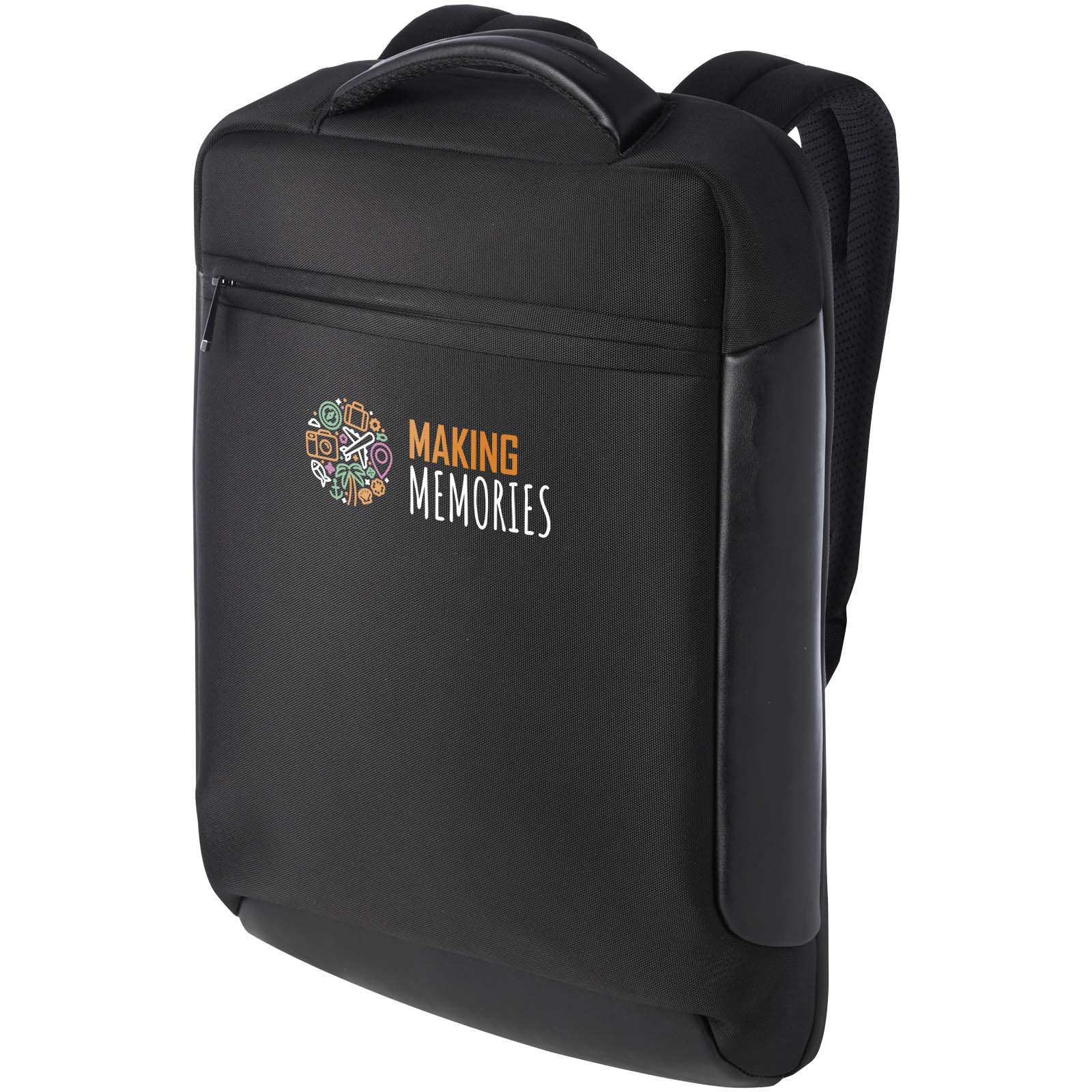Voyage Ultime Sac à Dos Compact pour Ordinateur Portable 15,6'' Recyclé - Bettange imprimé avec logo