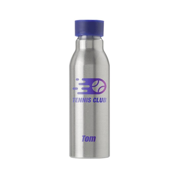 Gourde personnalisée prénom en aluminium avec bouchon silicone 600 ml - Selma