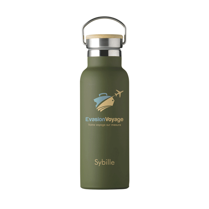 Gourde écologique isotherme personnalisée avec prénom 500 ml - Ara