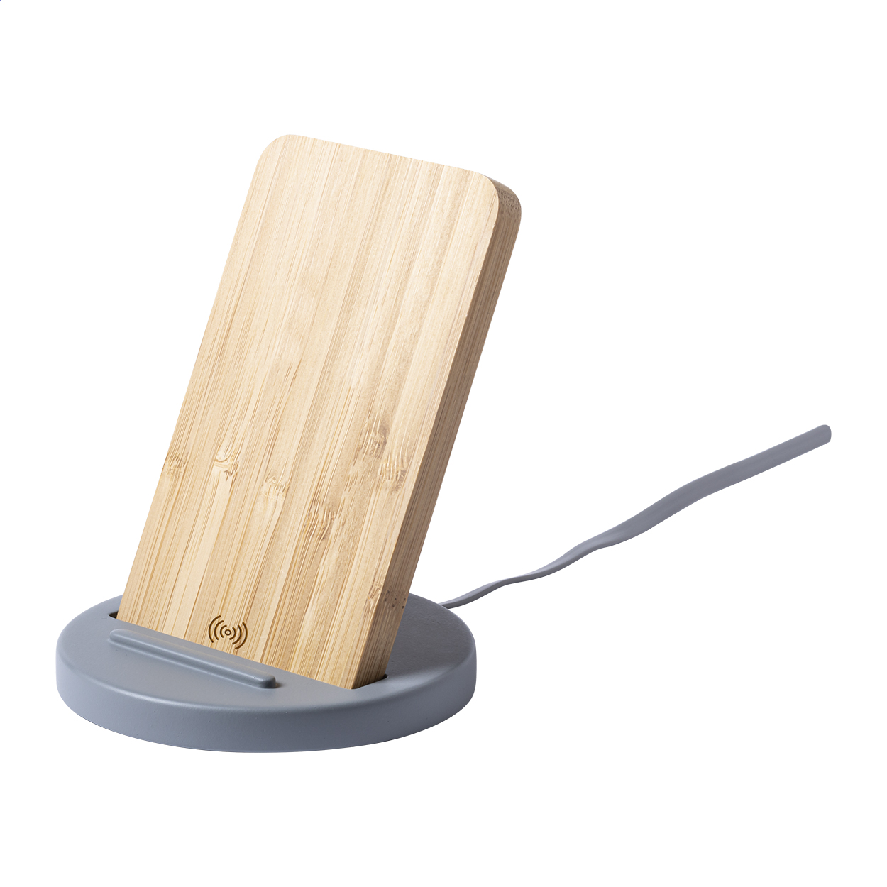 Chargeur sans fil en bambou et ciment - Lureuil