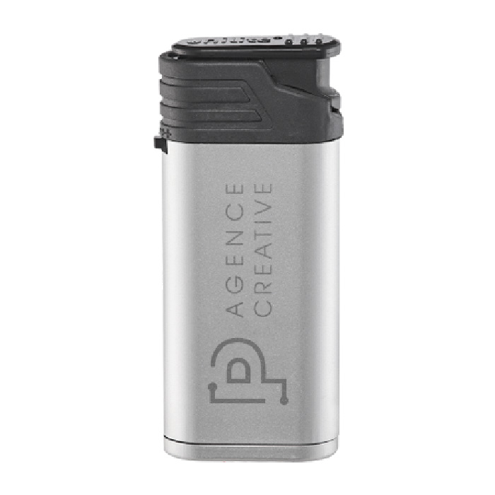 Briquet Électronique Jetflamme Argenté - Rivière-Saas-et-Gourby