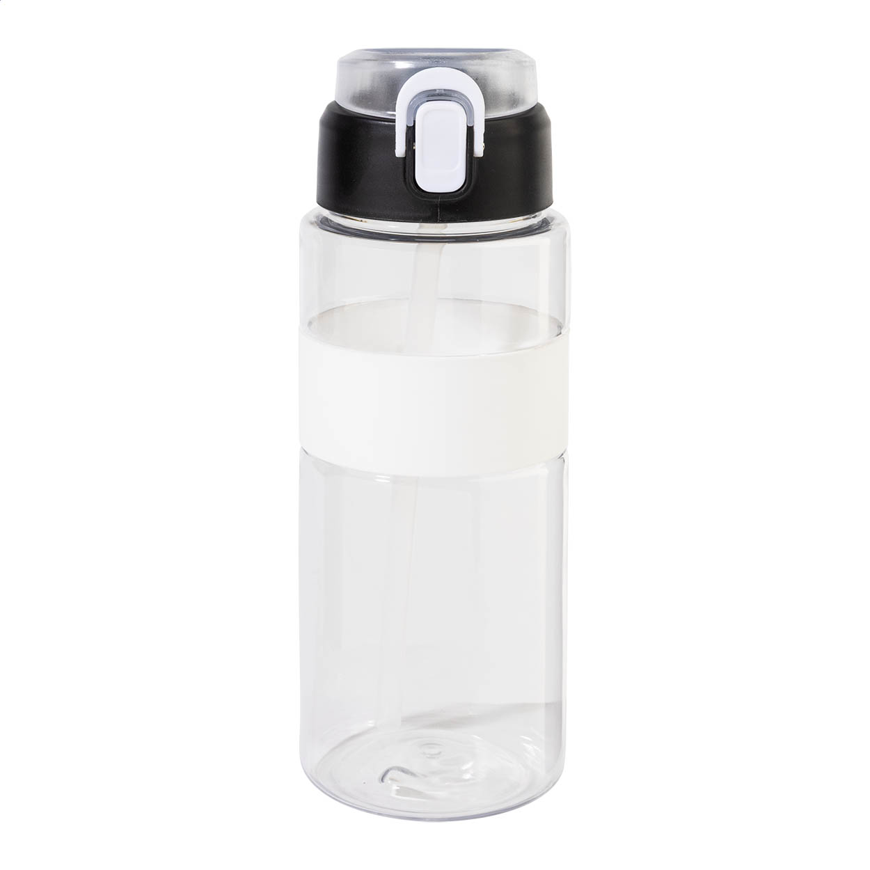 Gourde de sport Fitgrip personnalisée en RPET avec paille intégrée, 700 ml