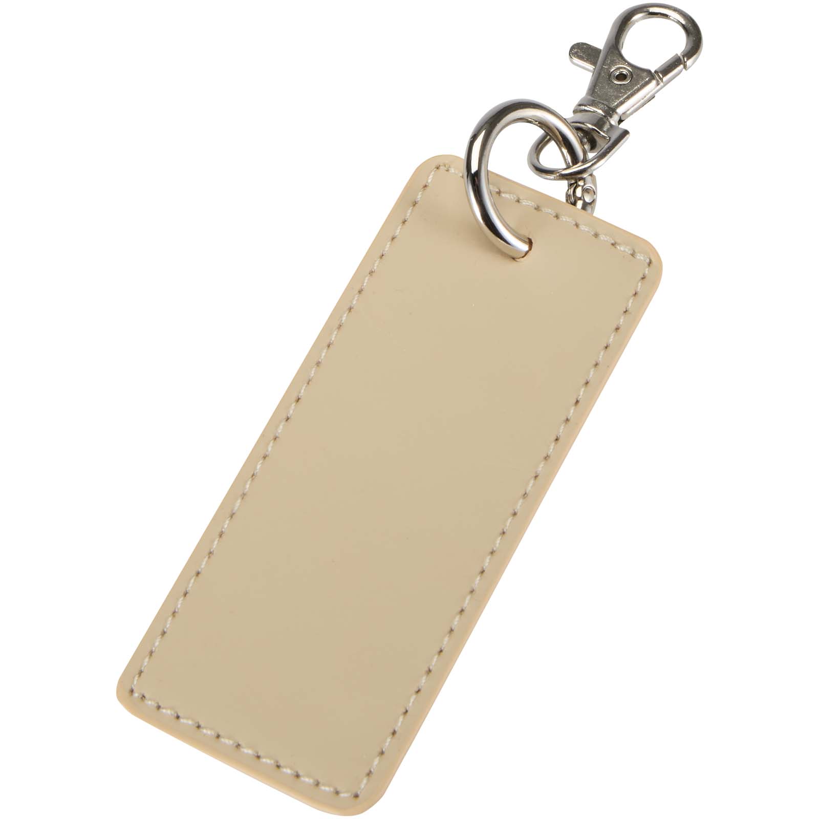 Porte-clés Charm Rectangulaire Éco-Chic - Saint-Mard-sur-Auve imprimé avec logo