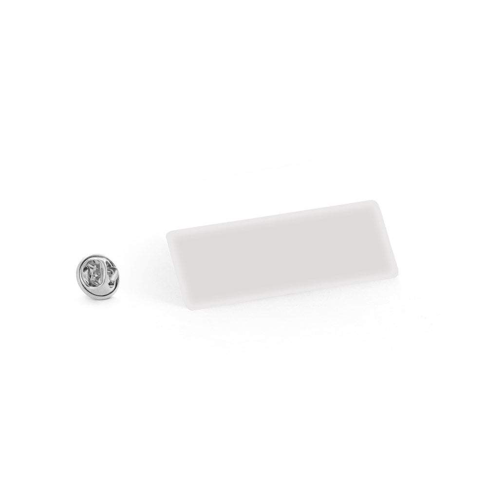 Badge flexible bombé rectangulaire Doming 9 personnalisé, 35 × 12 mm