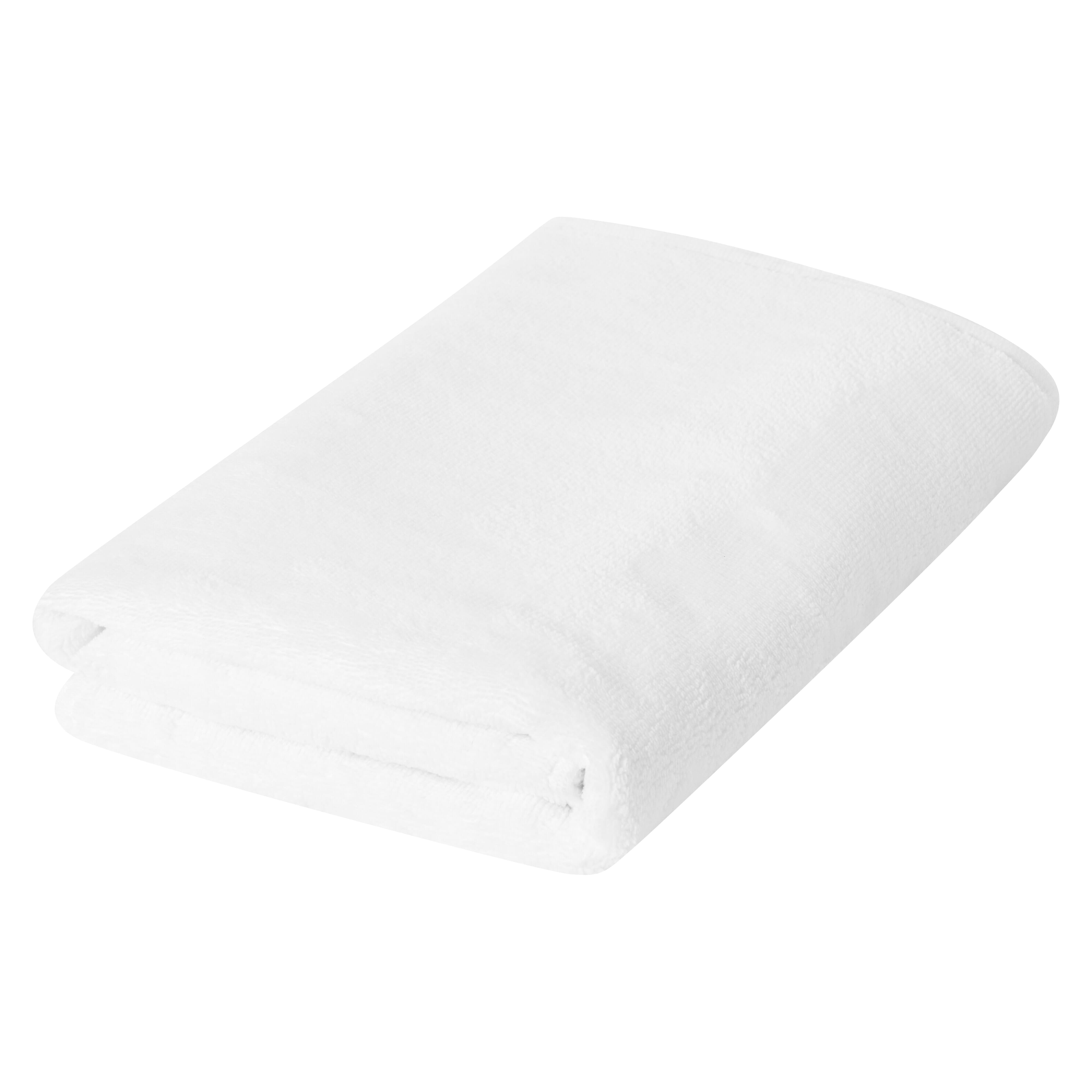 Serviette de bain double-face - Blanche