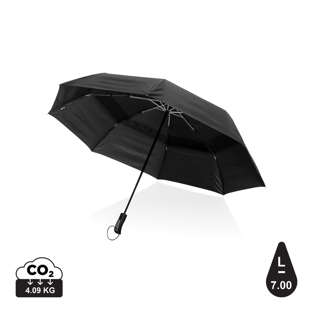 Parapluie Tempête Tornado AWARE™ RPET de Swiss Peak 27” - Saint-Tropez - Zaprinta France