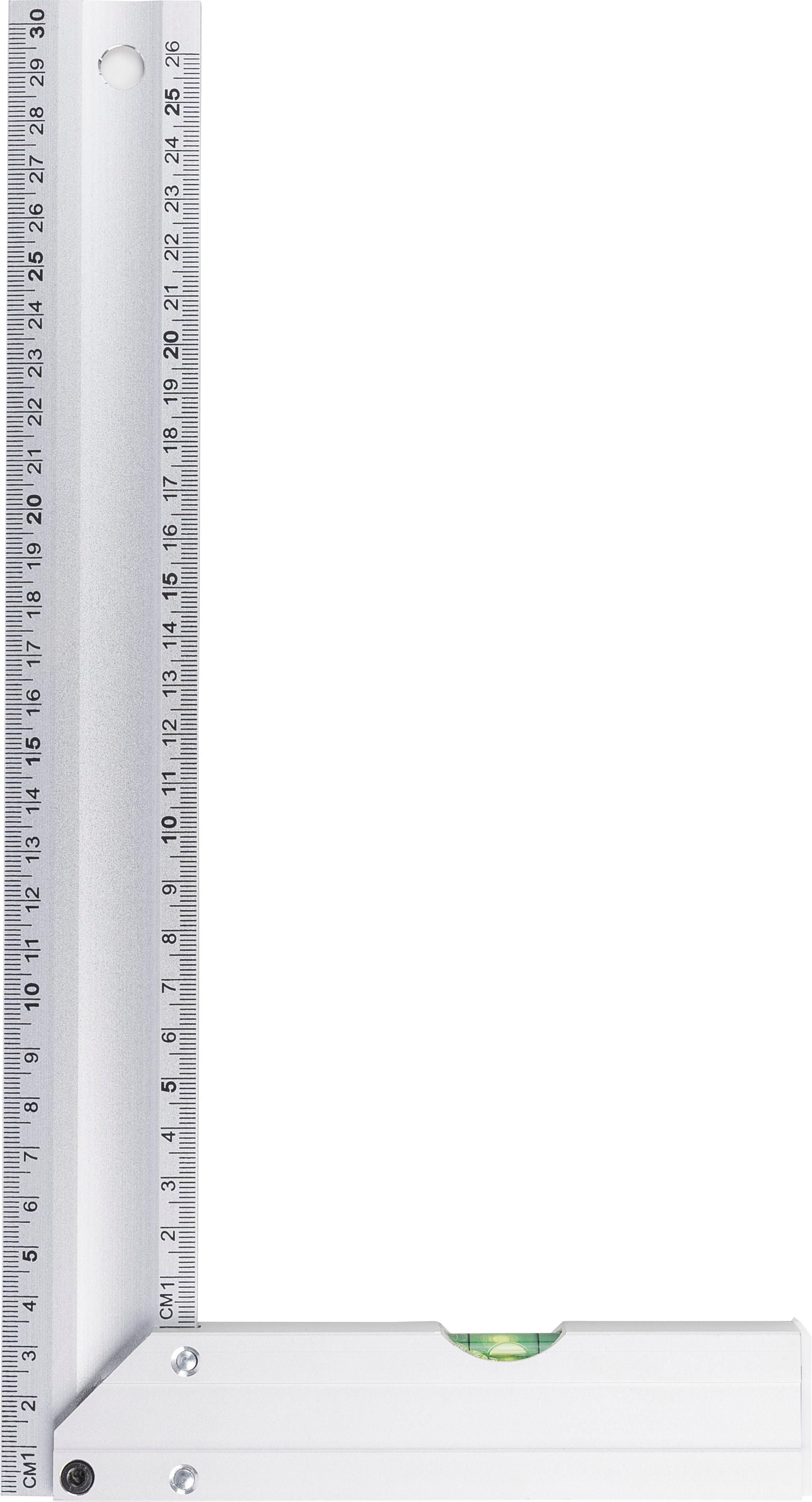 Équerre en aluminium avec niveau intégré - Dampjoux imprimé avec logo