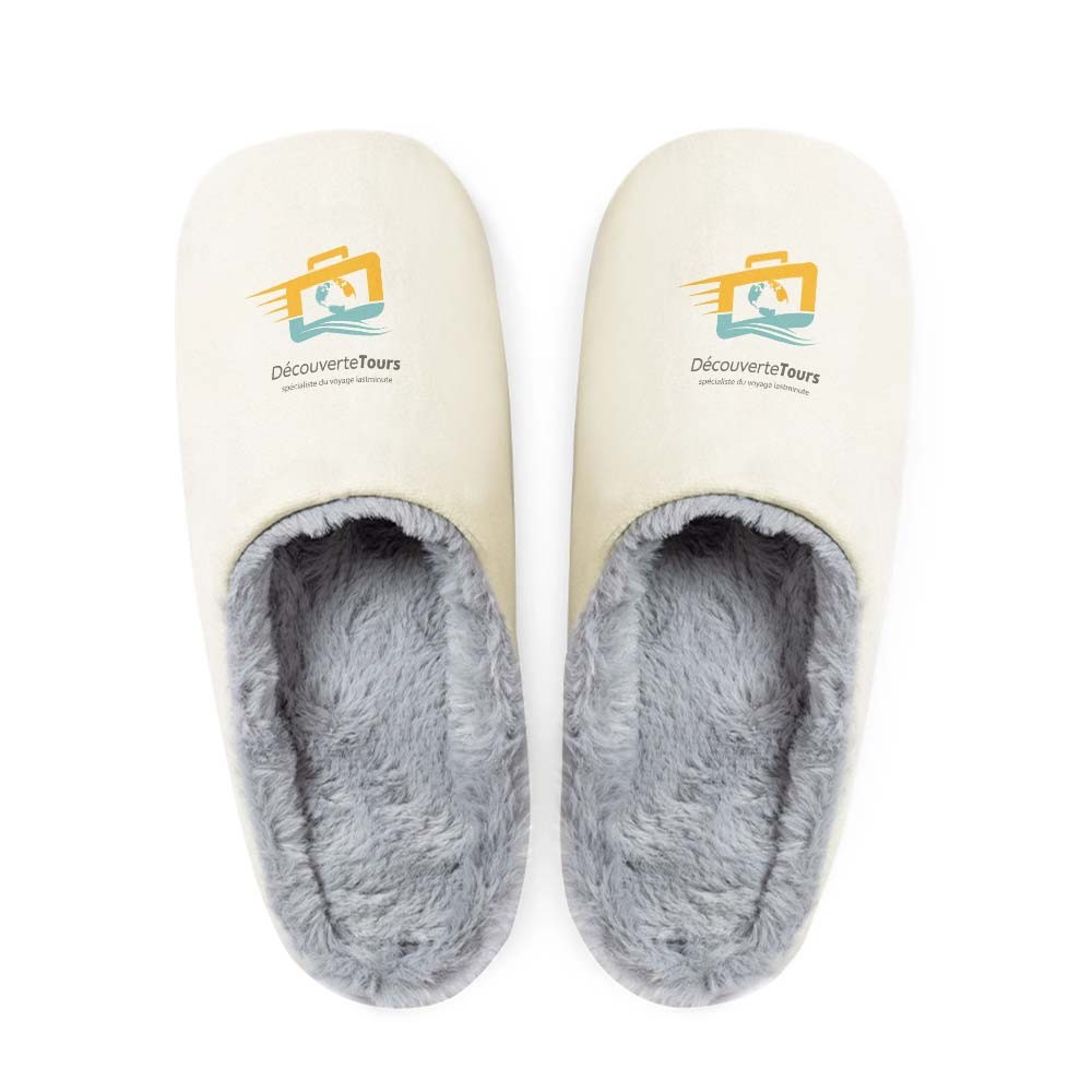 Pantoufles CozyStep - Bourron-Marlotte imprimé avec logo