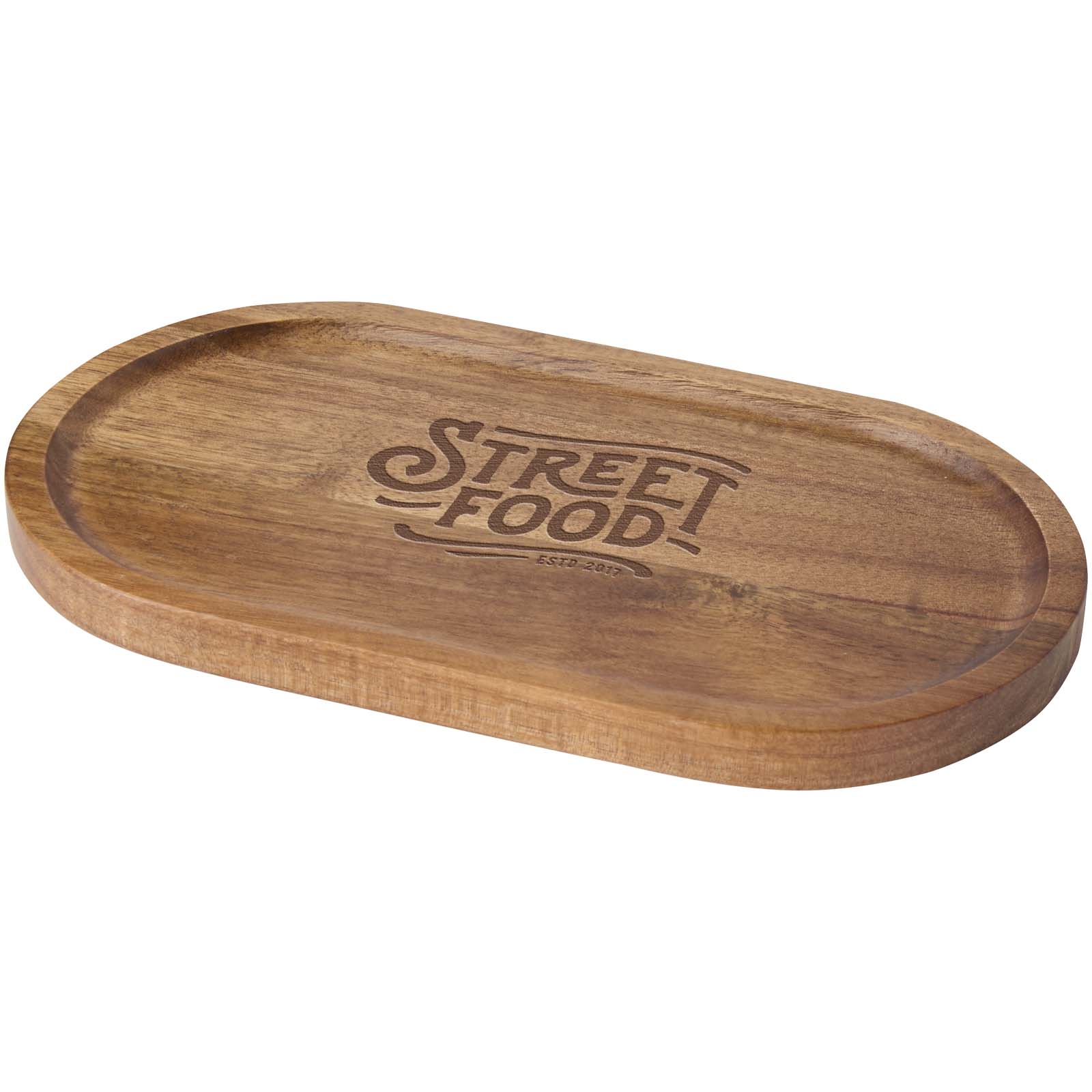 Plateau de service en bois d'acacia