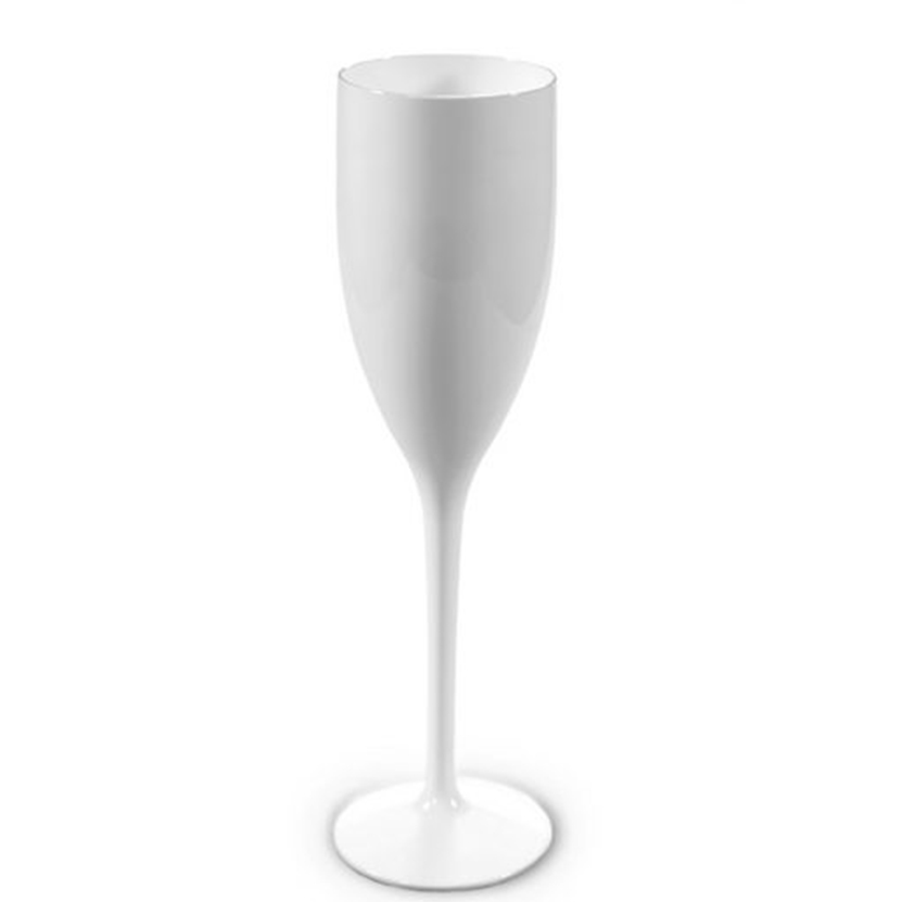 Flûte de champagne blanche personnalisée 150ml - Marie