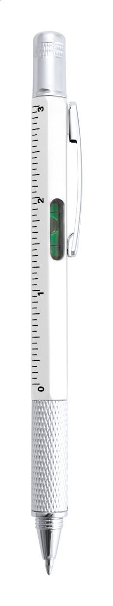 Stylo multifonction Fixpen personnalisé avec tournevis, niveau et règle imprimé avec logo