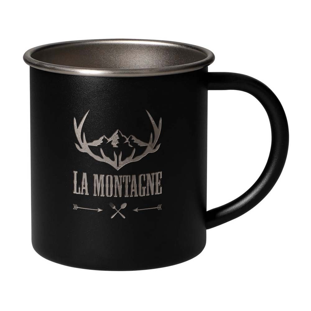 Mug de camping en acier inoxydable incassable - Domqueur imprimé avec logo