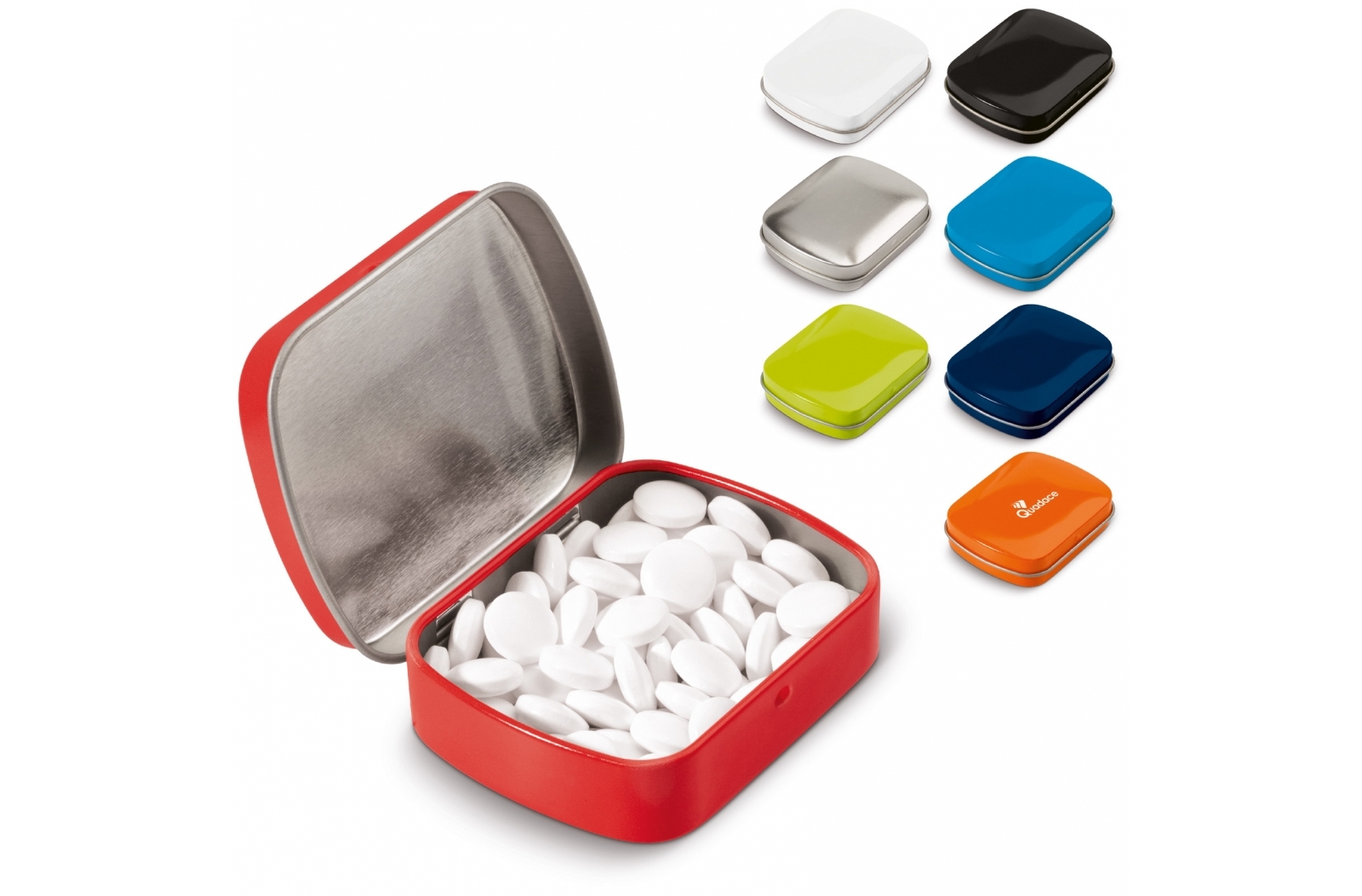 Boîte de Menthe Carrée - Solaize imprimé avec logo