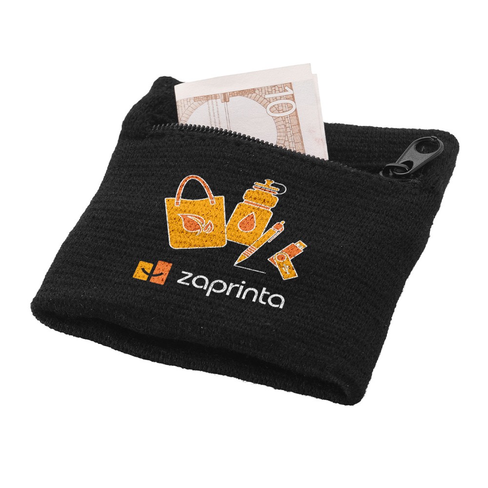 Bracelet éponge personnalisé avec poche zippée - SP09