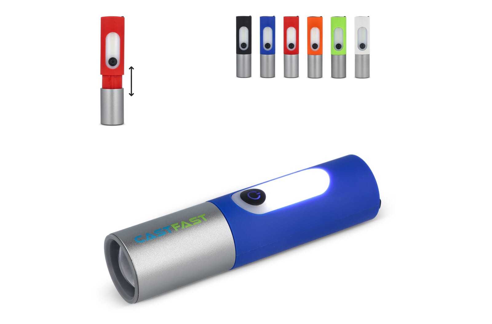 Lampe Torche LED Rechargeable 300lm avec Fonction Zoom - Prunay-Cassereau