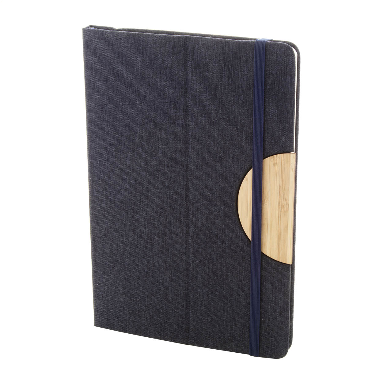 Carnet A5 Bothom personnalisé en RPET avec insert bambou support téléphone imprimé avec logo