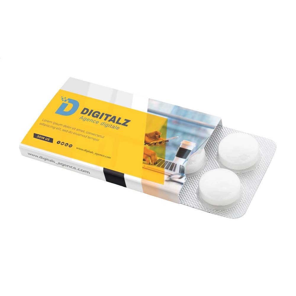 CreaMenta 5 bonbons à la menthe personnalisés - Palinges