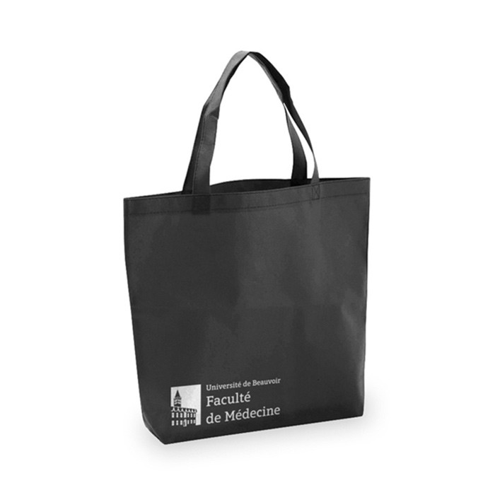 Tote bag noir personnalisé - Zaprinta France