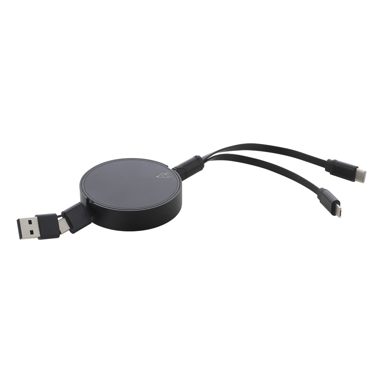 Chargeur USB télescopique en aluminium recyclé - Eu