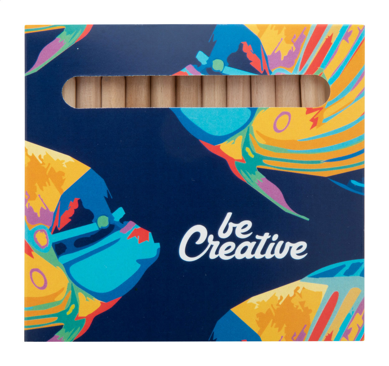 Ensemble de crayons de couleur en bois personnalisé 12 pièces - Saint-Vincent-sur-l'Isle