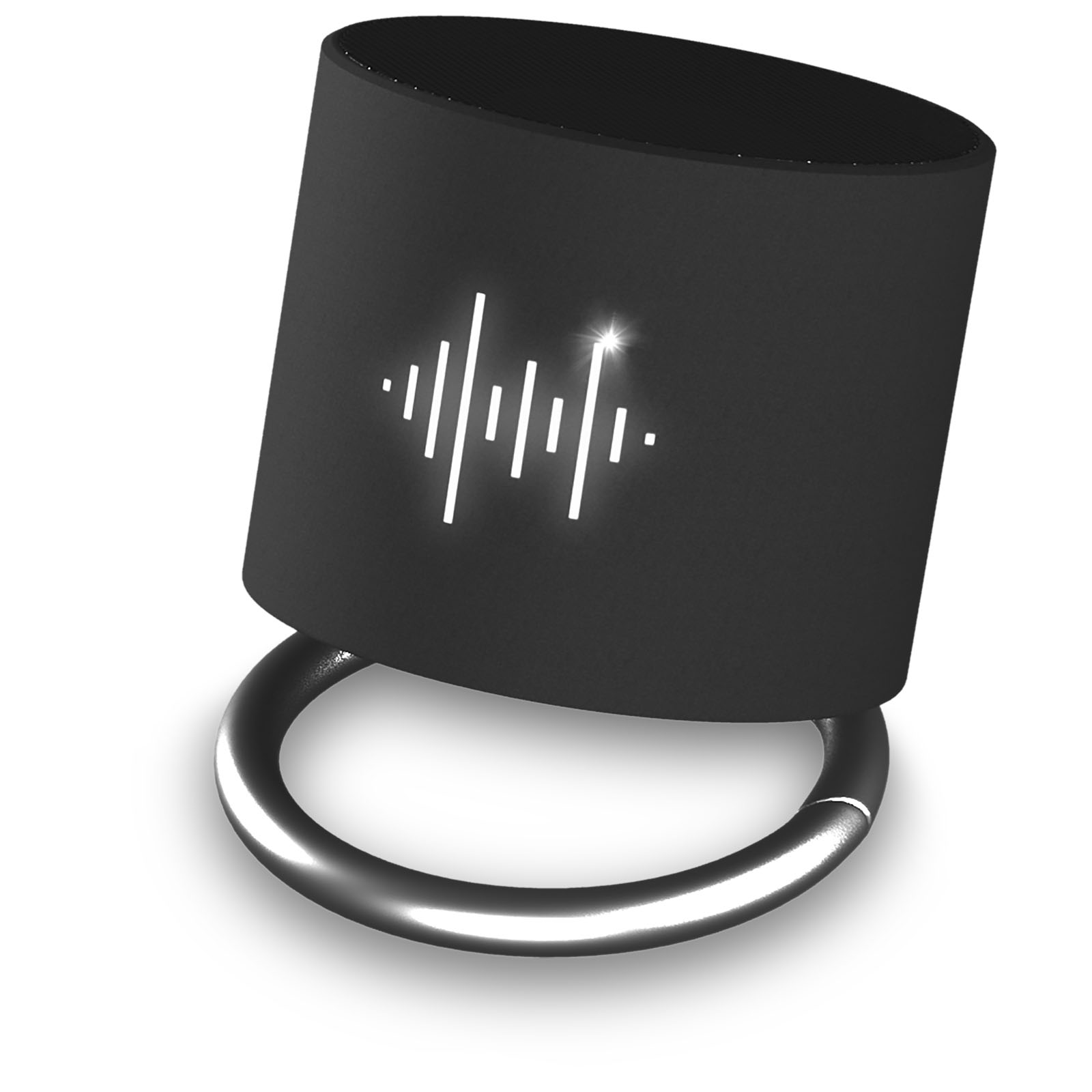 Haut-parleur Bluetooth sans fil avec logo lumineux - Brouqueyran - Zaprinta France