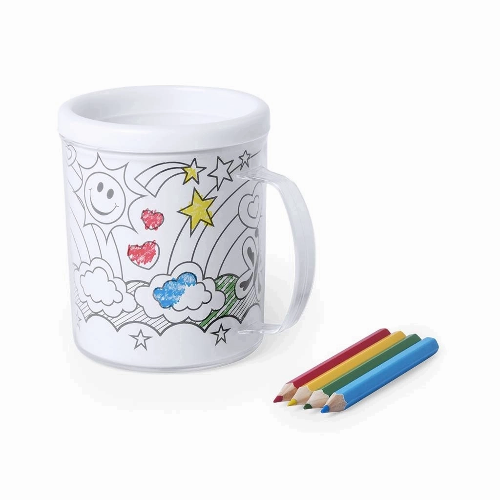 Mug à colorier 320 ml - Scarleth - Zaprinta France