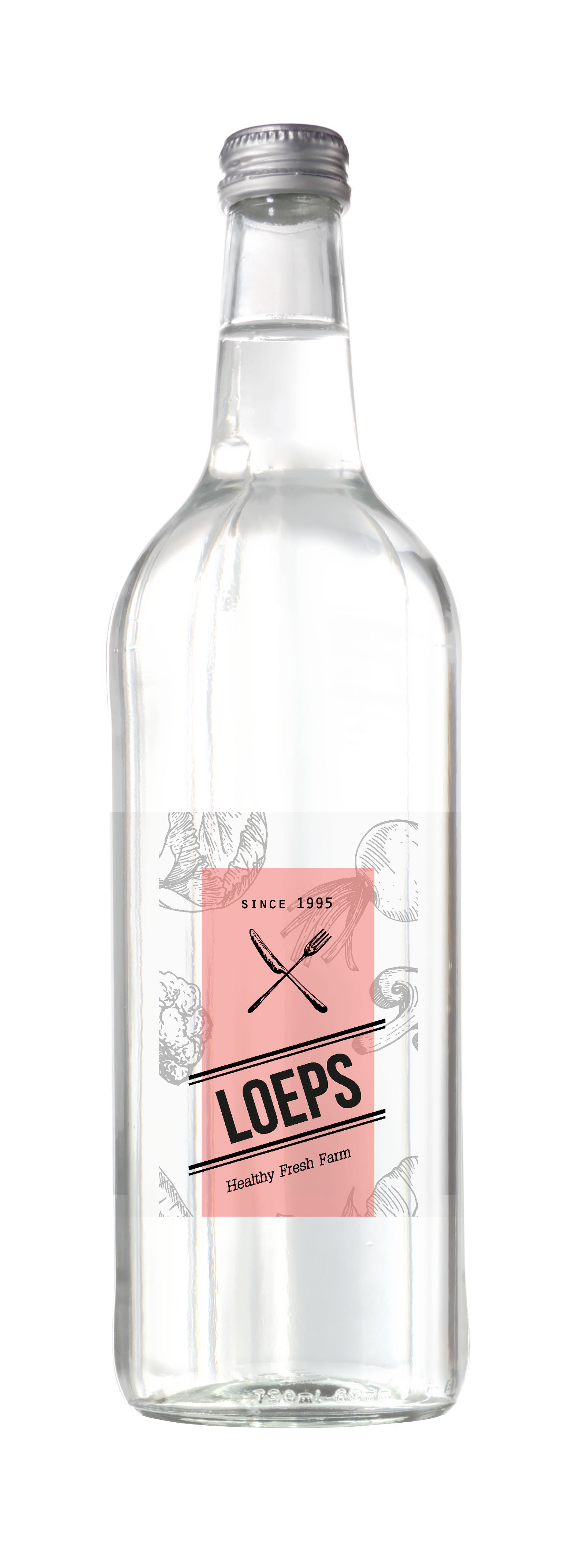 Bouteille d'eau de source en verre 330ml - Creuse