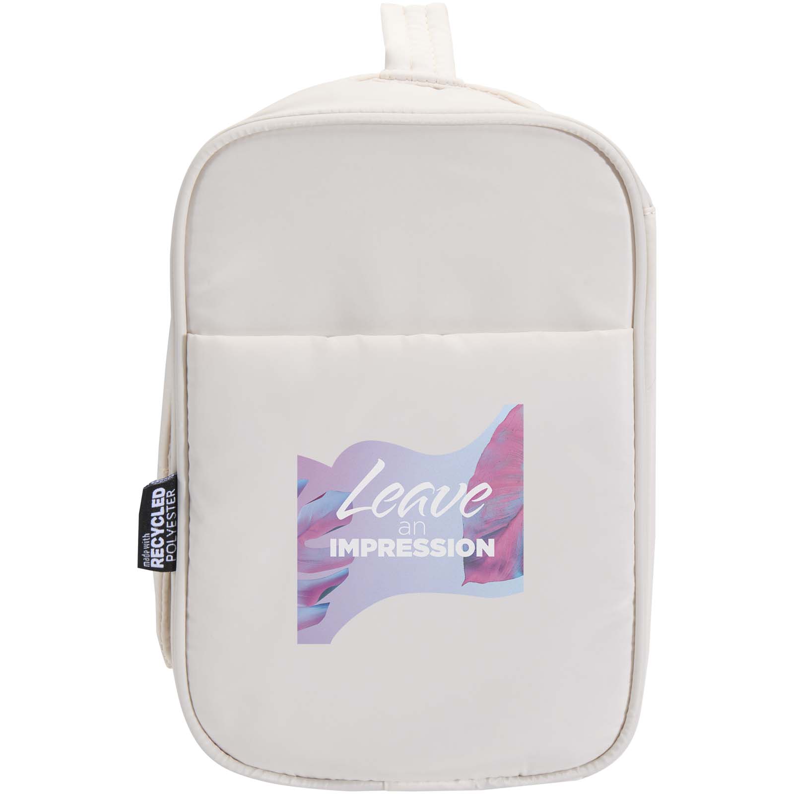 Trousse de toilette à suspendre Puffer 8 L personnalisée, recyclée GRS imprimé avec logo
