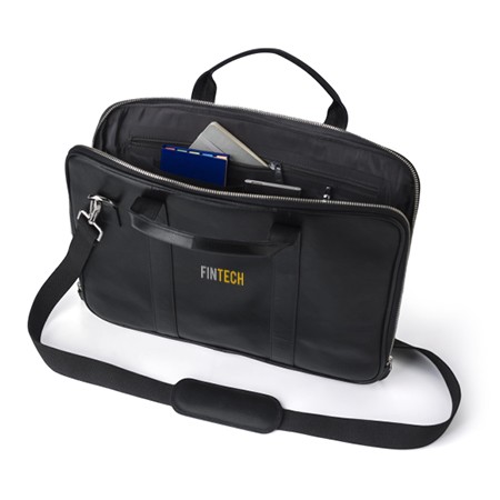 Sac pour ordinateur portable en cuir avec multi-compartiments - Château-Chinon(Campagne)