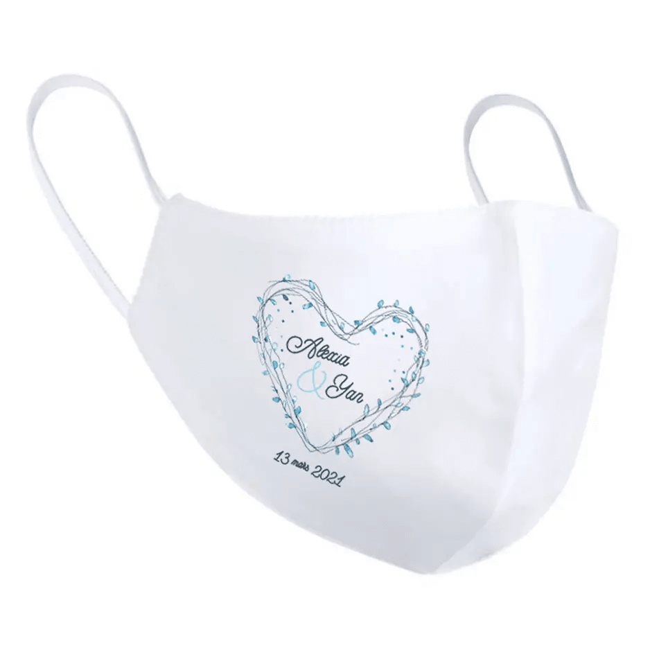 Masque personnalisé mariage - Zaprinta France