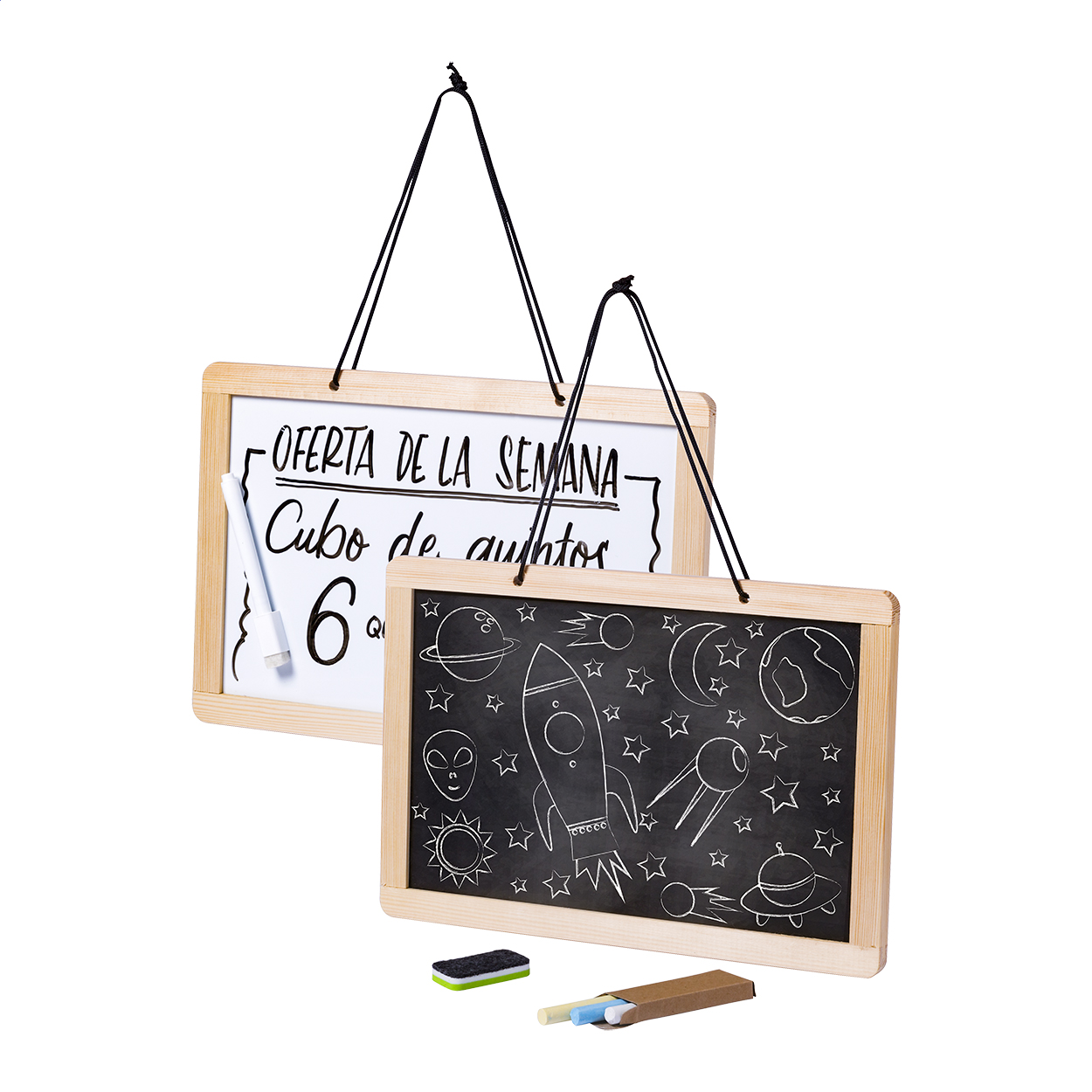 Panneau de messages pour courses - Quarante imprimé avec logo