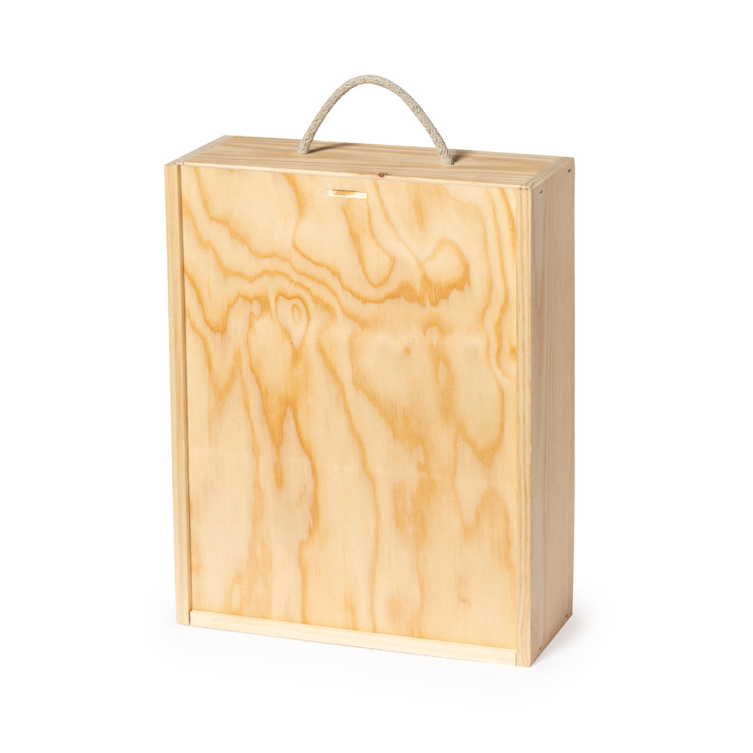 Boîte de Présentation en Bois de Paulownia imprimé avec logo