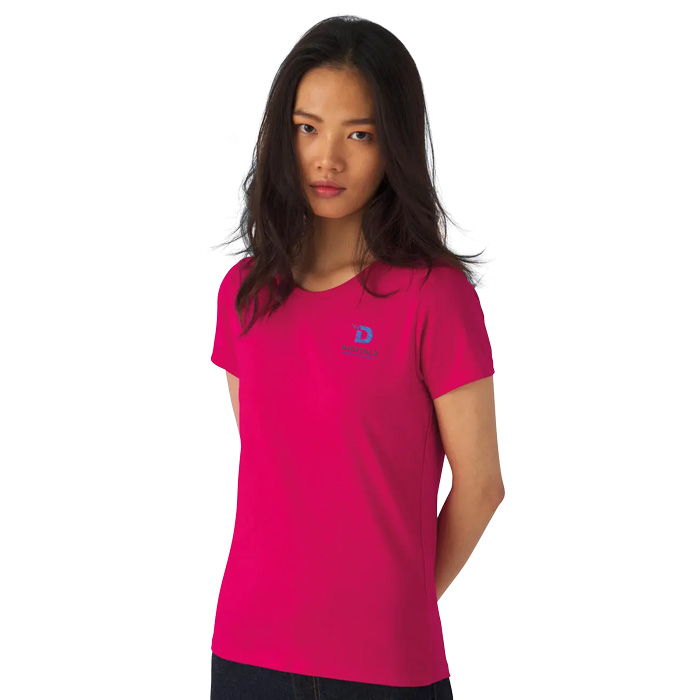 T-shirt brodé femme col rond manches courtes 185 gr - Alapi