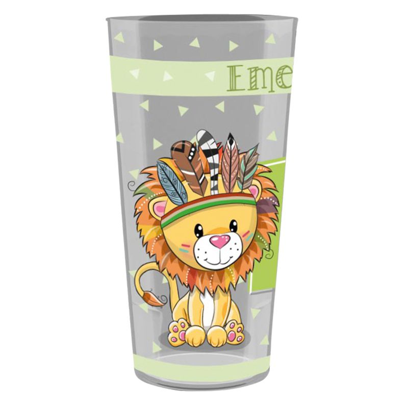 Gobelet personnalisé école avec prénom 33 cl - Lion Sioux