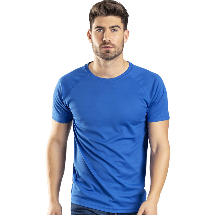 T-shirt technique pour homme personnalisable à col rond 135 g/m² - Basile - Zaprinta France