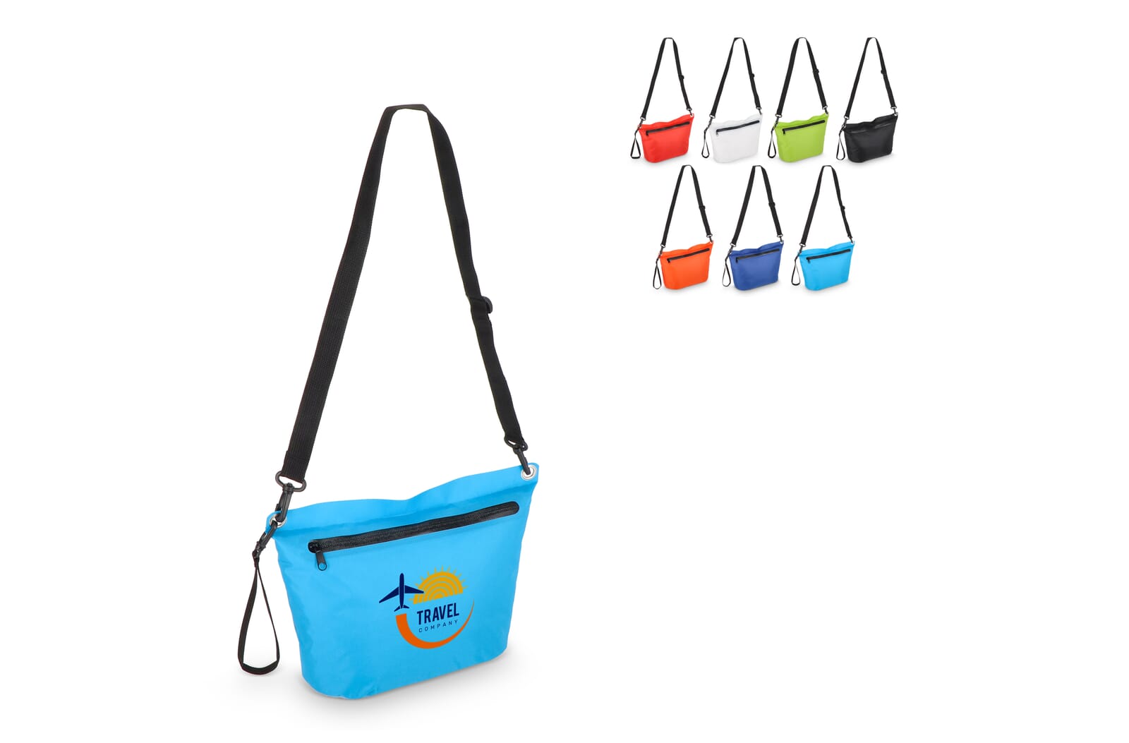 Sac à Bandoulière Imperméable Résistant - Cures imprimé avec logo
